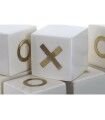 Jeu Trois à la Suite DKD Home Decor Doré Ivoire (21 x 21 x 6 cm)