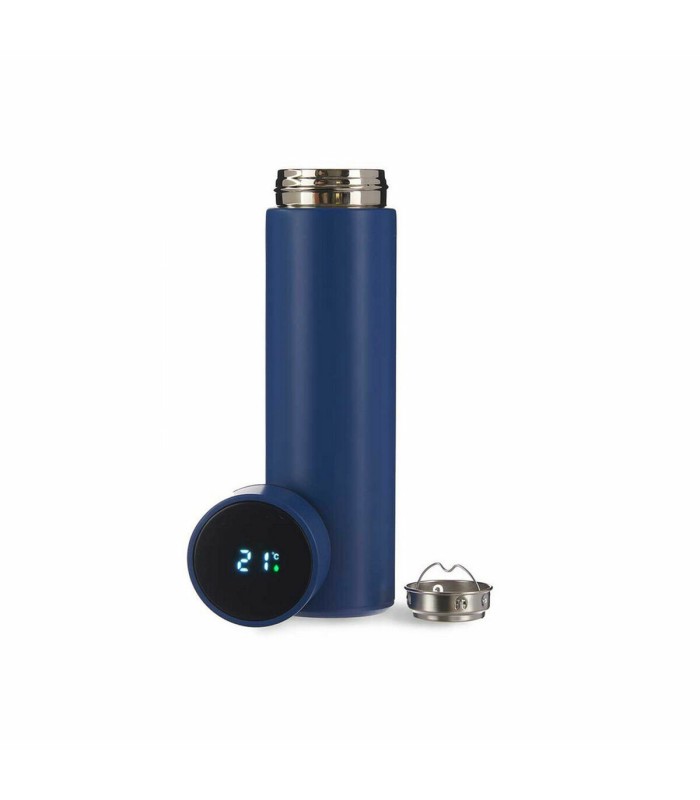 Thermos Écran LED Acier inoxydable Silicone Plastique 400 ml (12 Unités)