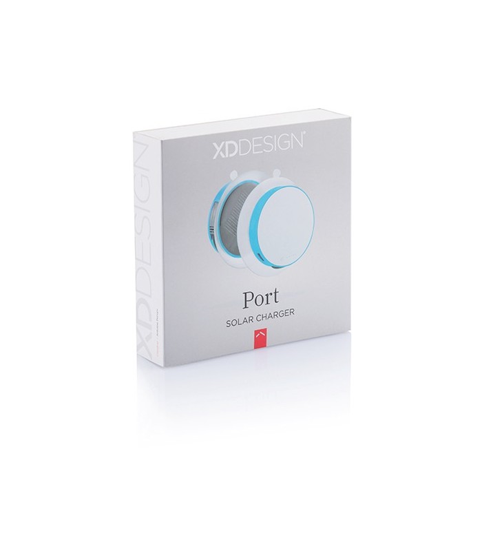 Chargeur solaire vitre bleu