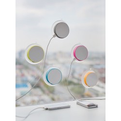 Chargeur solaire vitre bleu