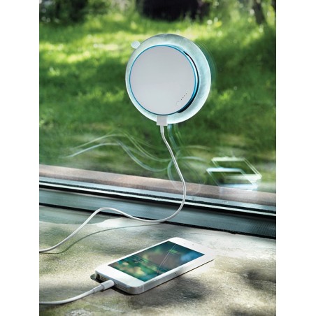 Chargeur solaire vitre bleu