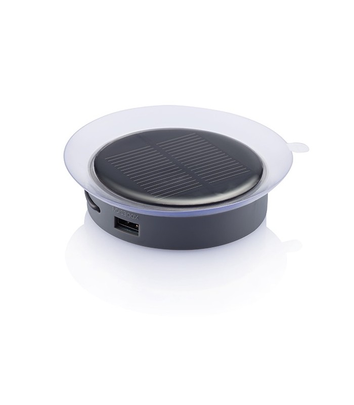 Chargeur solaire vitre gris