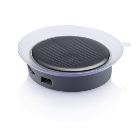 Chargeur solaire vitre gris