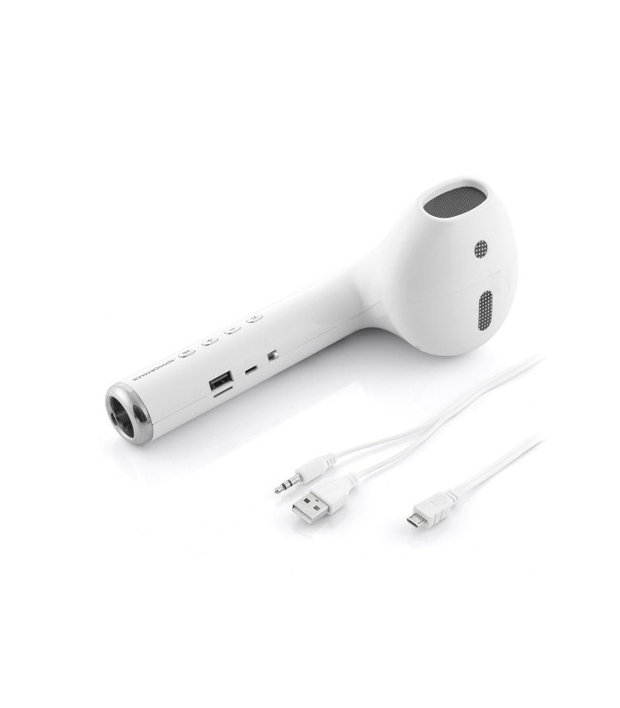 Un haut-parleur blanc sans fil en Forme d'Écouteur Géant