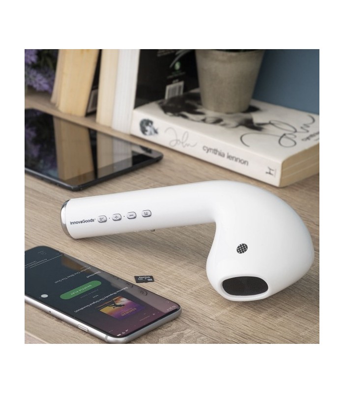 Un haut-parleur blanc sans fil en Forme d'Écouteur Géant