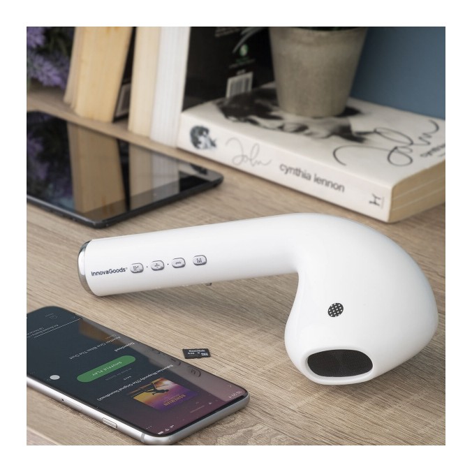 Un haut-parleur blanc sans fil en Forme d'Écouteur Géant