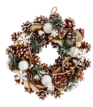 Couronne de Noel flocon de neige de porte d'entrée