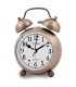 Mini réveil analogique bronze avec alarme