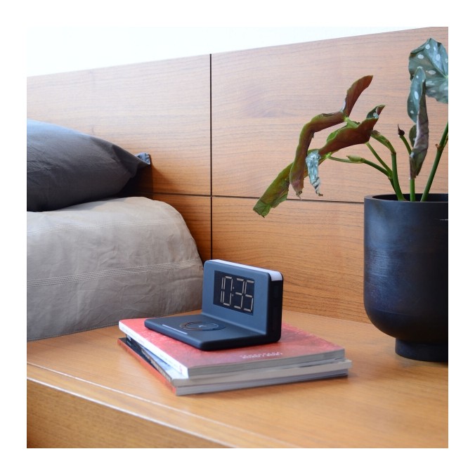 Montre-Réveil avec Chargeur Sans Fil Ksix Qi