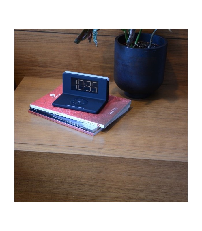 Montre-Réveil avec Chargeur Sans Fil Ksix Qi