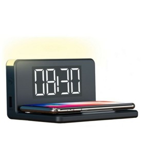 Montre-Réveil avec Chargeur Sans Fil Ksix Qi