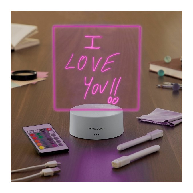 Tableau de Notes éclairage LED Multicolore