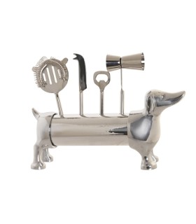 Coffret Cocktail chien Teckel Home Decor 4 pièces