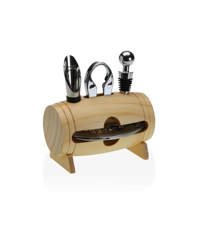 Set d'Accessoires pour Vin en acier 4 pièces