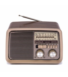 Radio FM Portable Bluetooth Vintage Marron