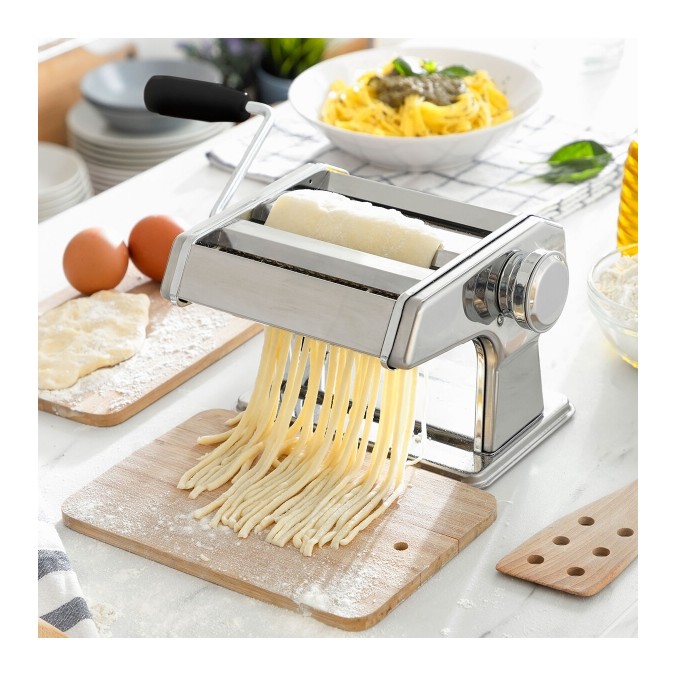 Machine à pâtes fraîches manuelle | 3 rouleaux de coupe