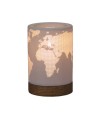 Lampe de bureau carte du monde unique