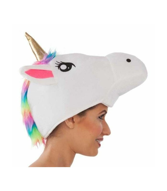 Chapeau licorne arc en ciel