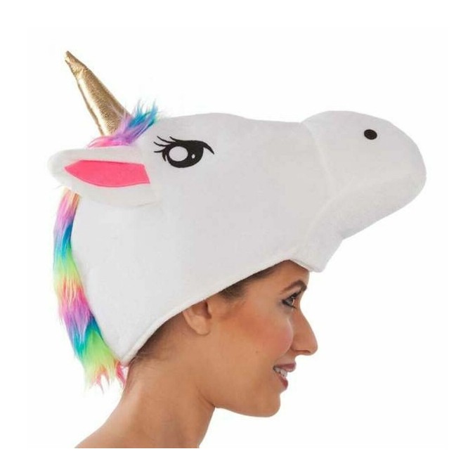 Chapeau licorne arc en ciel