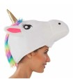 Chapeau licorne arc en ciel