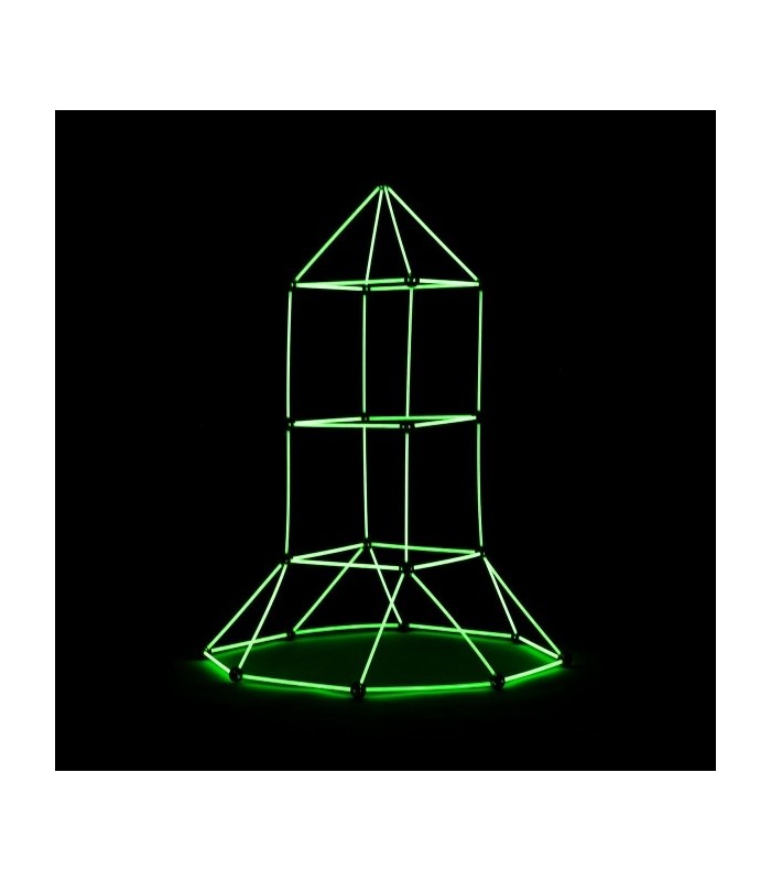 Kit de Construction Fluorescent pour Enfants 155 Pièces