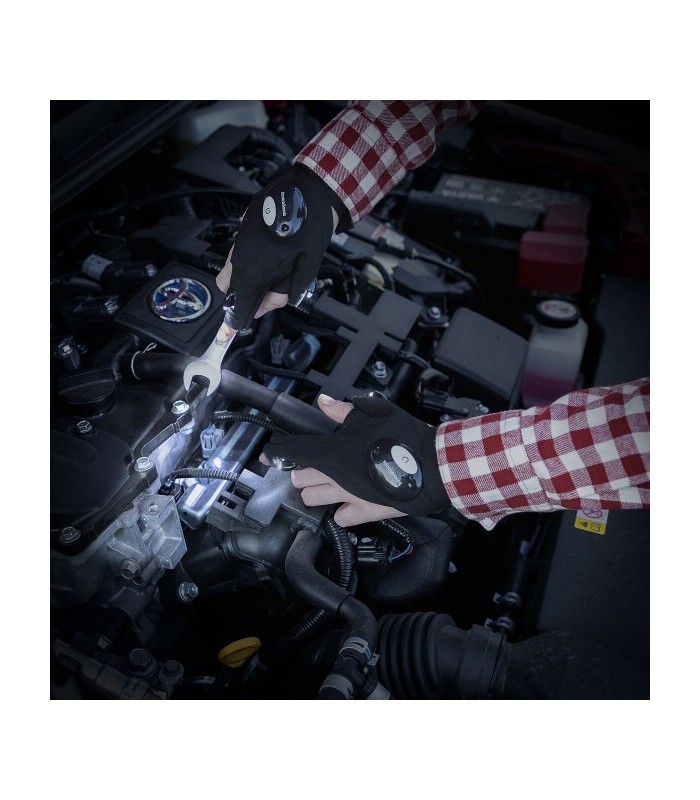 Gants ergonomiques avec lumières Led intégrées