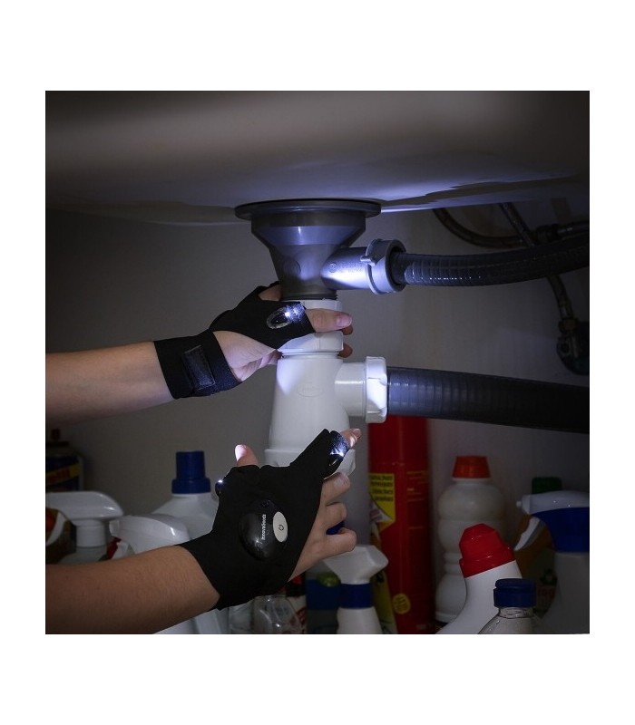 Gants ergonomiques avec lumières Led intégrées