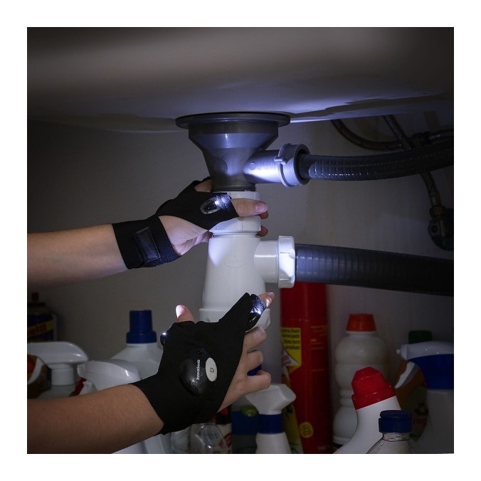 Gants ergonomiques avec lumières Led intégrées