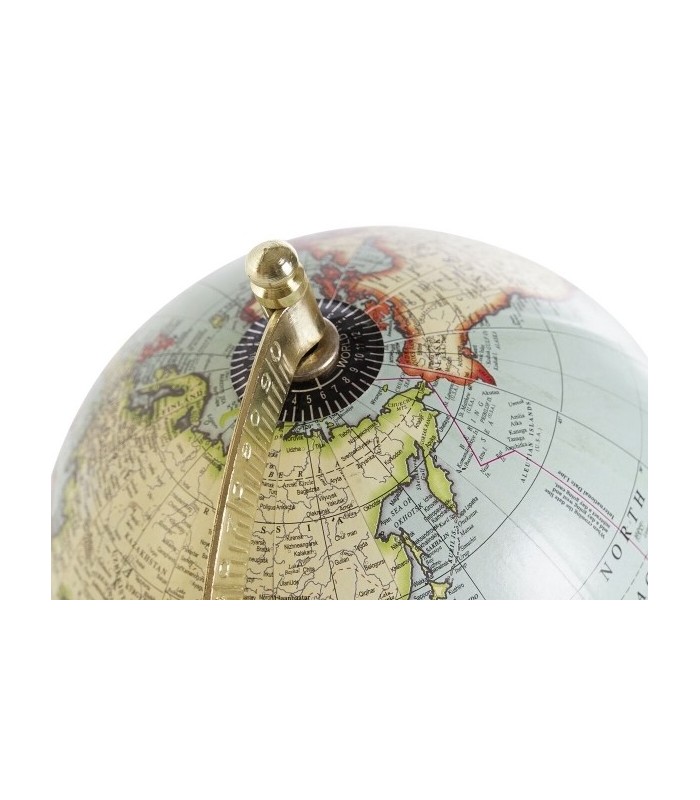 Globe terrestre de style vintage sur socle en bois