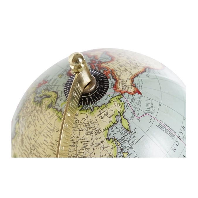 Globe terrestre de style vintage sur socle en bois