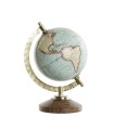 Globe terrestre de style vintage sur socle en bois