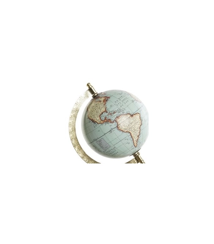 Globe terrestre de style vintage sur socle en bois