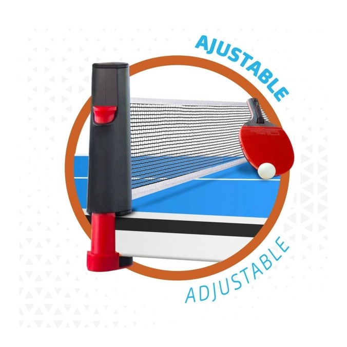 Kit Ping-Pong portable | Filet retractable + Raquettes et Balles