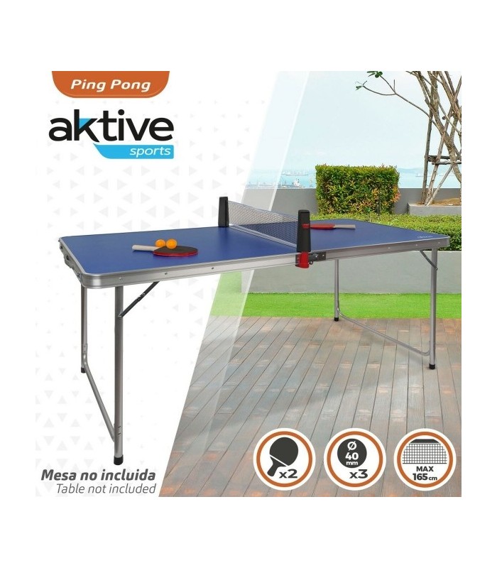 Kit Ping-Pong portable | Filet retractable + Raquettes et Balles