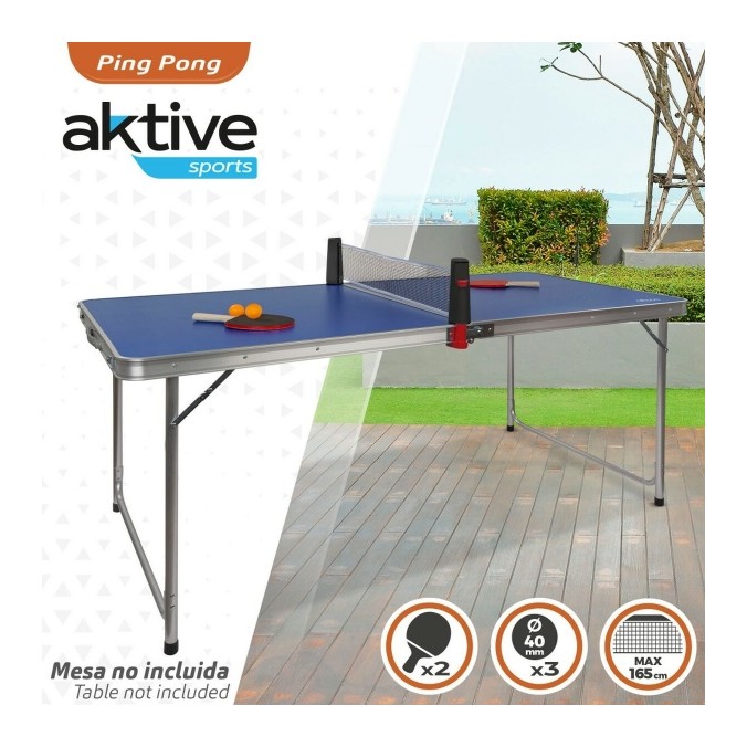 Kit Ping-Pong portable | Filet retractable + Raquettes et Balles