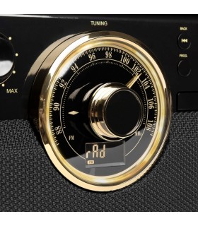 Tourne disque radio FM Victrola bois et Or