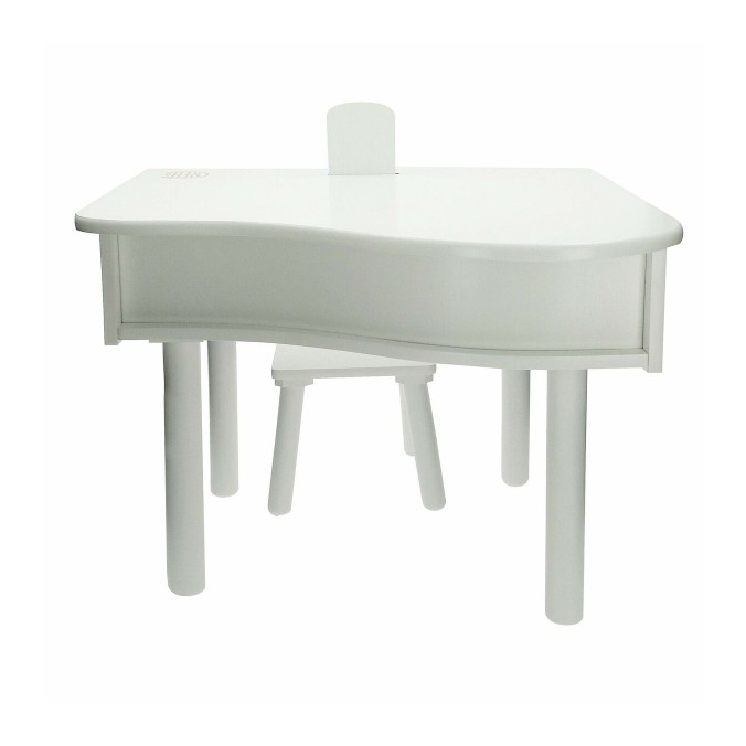 Piano blanc Reig + tabouret pour enfant