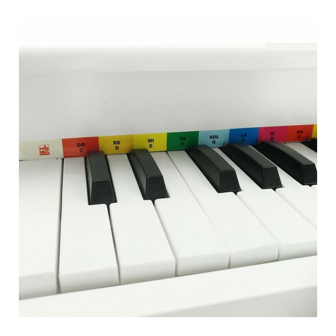 Piano blanc Reig + tabouret pour enfant