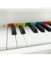 Piano blanc Reig + tabouret pour enfant
