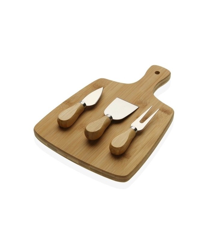 Plateau à fromages en bambou + Coteau + Pelle + Fourchette