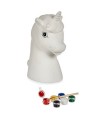 Tirelire Licorne à peindre + Kit à peindre 8,5 X 16,5 X 11,5 cm