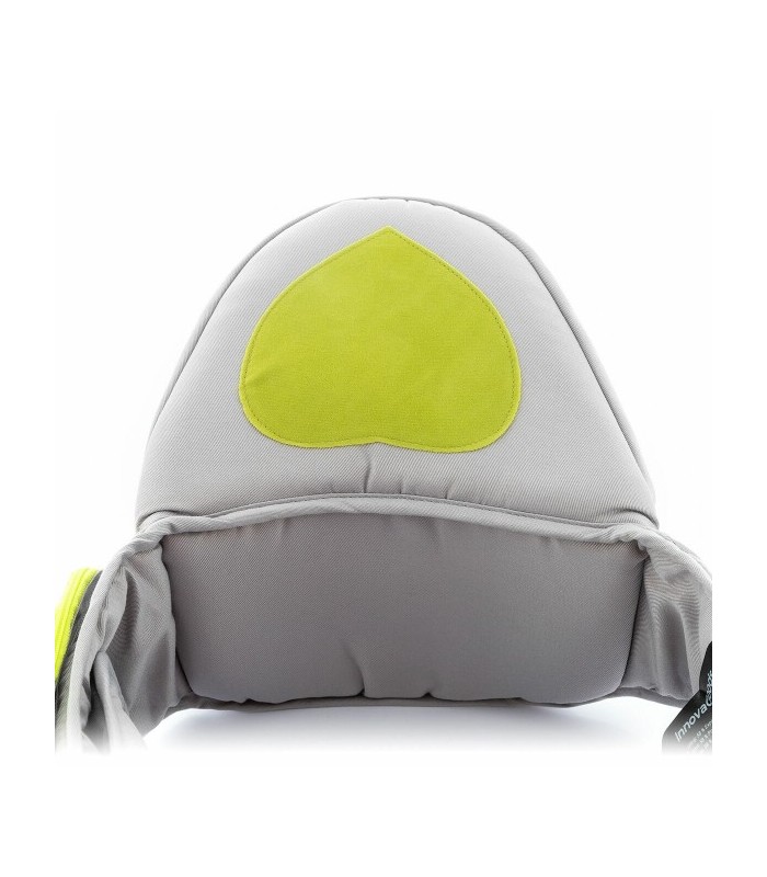 Ceinture porte-bébé évolutive grise avec 2 poches