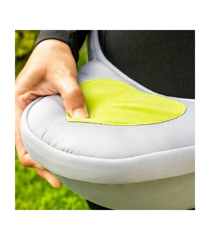 Ceinture porte-bébé évolutive grise avec 2 poches