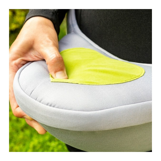 Ceinture porte-bébé évolutive grise avec 2 poches