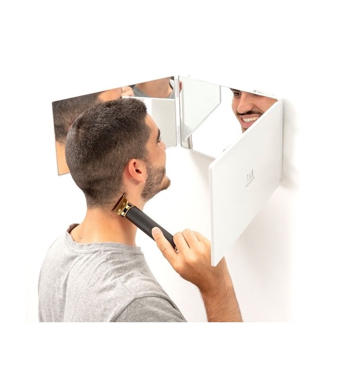 Miroir LED mural dépliable à 360°