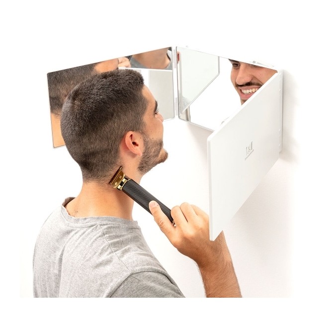 Miroir LED Mural 360° | Miroir portatif pliable