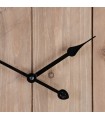 Horloge murale industrielle rustique bois 60 cm