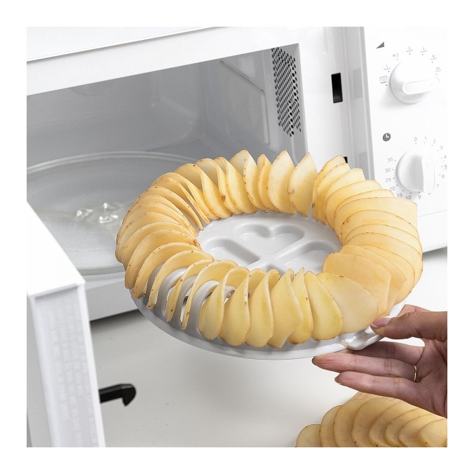 Kit Plateau Chips au micro ondes + mandoline + recettes