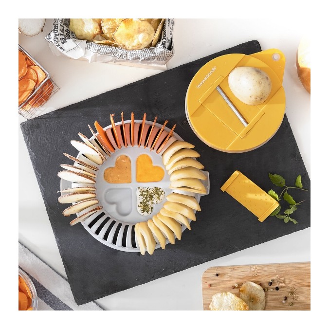 Kit Plateau Chips au micro ondes + mandoline + recettes