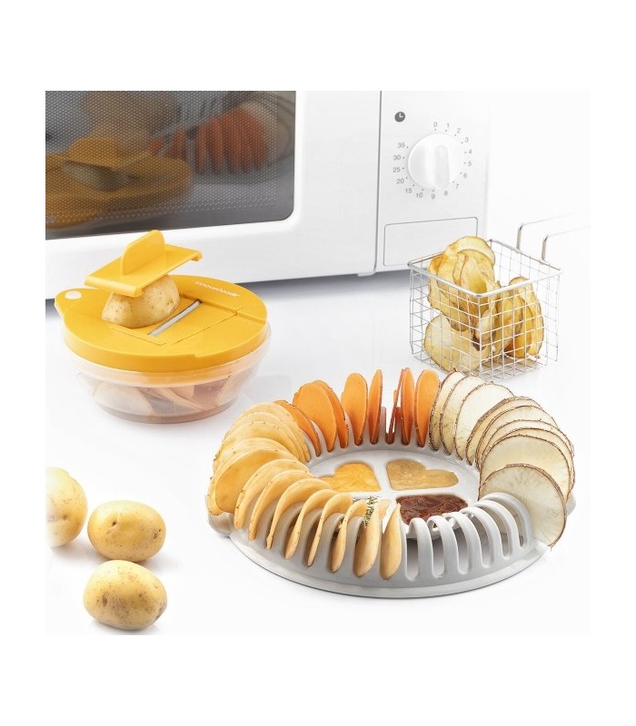 Kit Plateau Chips au micro ondes + mandoline + recettes